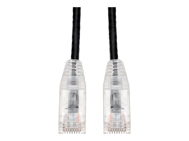 RJ-45 M/M PATCH CBL 6FT BLACK CAT6 SLIM