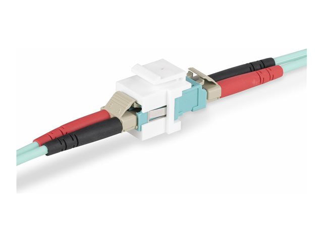 StarTech.com LC to LC Coupler, LC Fiber Coupler, LC/UPC Keystone Jack, Fiber Optic LC Keystone Coupler for Patch Panel - LC to LC Duplex (DMFKSLCLCCOUPLER) - network coupler - white