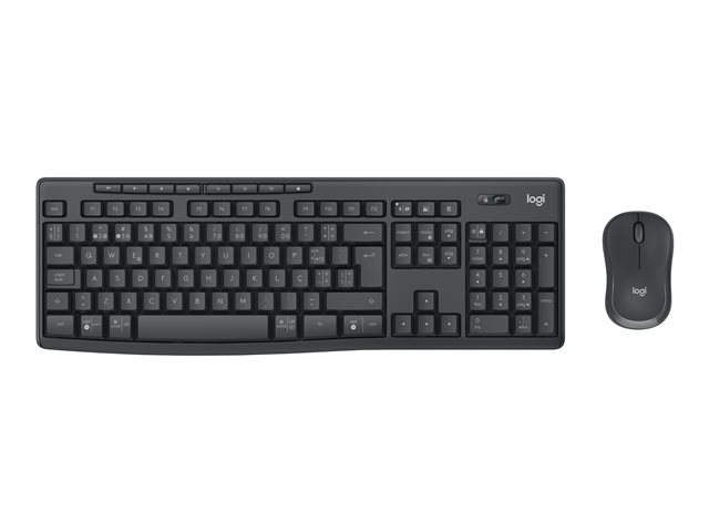 Logitech MK370 Combo for Business - Keyboard and mouse set - wireless - Bluetooth LE - QWERTY - Portuguese - graphite