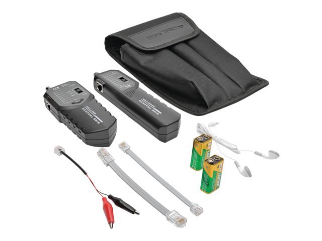 Eaton Tripp Lite Series Cable Tester Wire Tracker Tone Generator RJ45 RJ11 BNC w LED - network tester kit