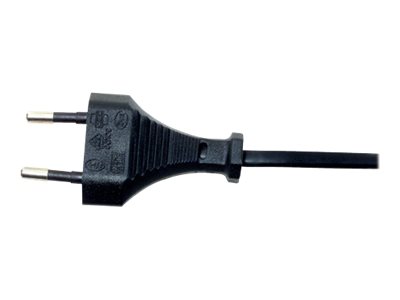 Manhattan Power Cord/Cable, Euro 2-pin (CEE 7/16) plug to C7 Female (figure of eight), 1.8m, 2.3A, Black, Lifetime Warranty, Polybag - power cable - Europlug to power IEC 60320 C7 - 1.8 m