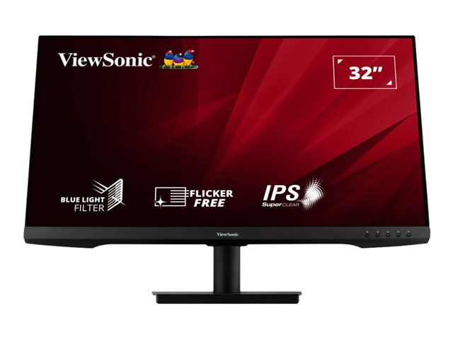 ViewSonic VA3209-2K-MHD - LED monitor - 32" (31.5" viewable) - 2560 x 1440 QHD @ 75 Hz - IPS - 250 cd/m² - 1200:1 - HDR10 - 4 ms - 2xHDMI, DisplayPort - speakers