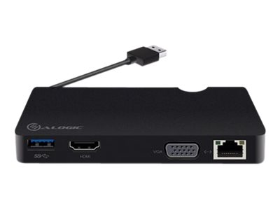 ALOGIC VU3DUP - docking station - USB 3.0 - VGA, HDMI - GigE