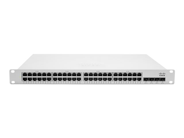 Cisco Meraki Cloud Managed MS350-48 - Switch - L3 - Managed - 48 x 10/100/1000 + 4 x 10 Gigabit SFP+ (uplink) - desktop, rack-mountable