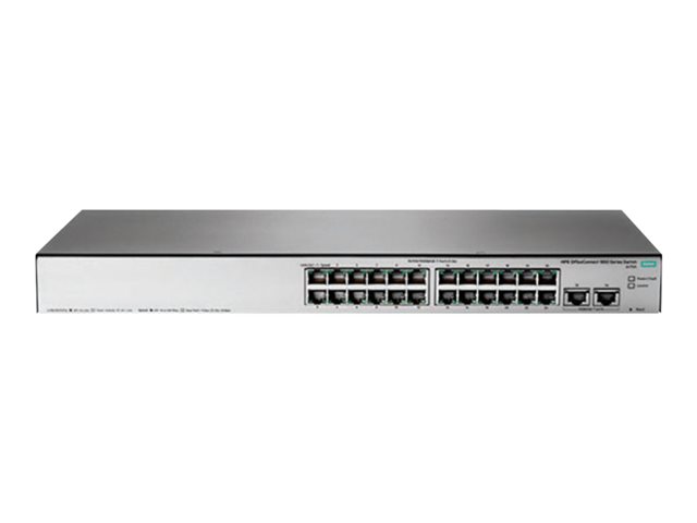 HPE OfficeConnect 1850 24G 2XGT - Switch - Managed - 24 x 10/100/1000 + 2 x 10Base-T - side to side airflow - desktop, rack-mountable, wall-mountable