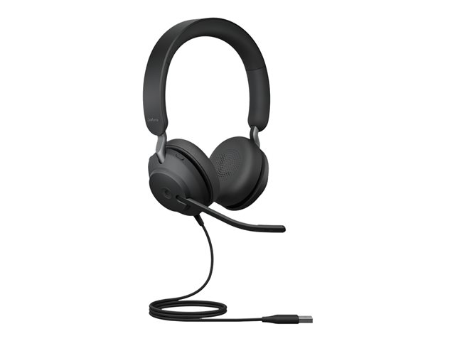 Jabra Evolve2 40 SE UC Stereo - Headset - on-ear - wired - USB-C - noise isolating - Optimised for UC