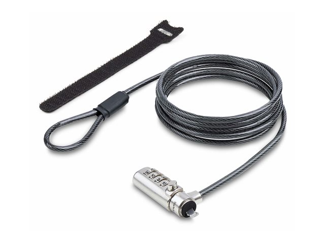 Startech Slim Lock Noble Wedge Slot Compatible, 6.6ft Locking Cable - Security cable lock - 2 m - TAA Compliant