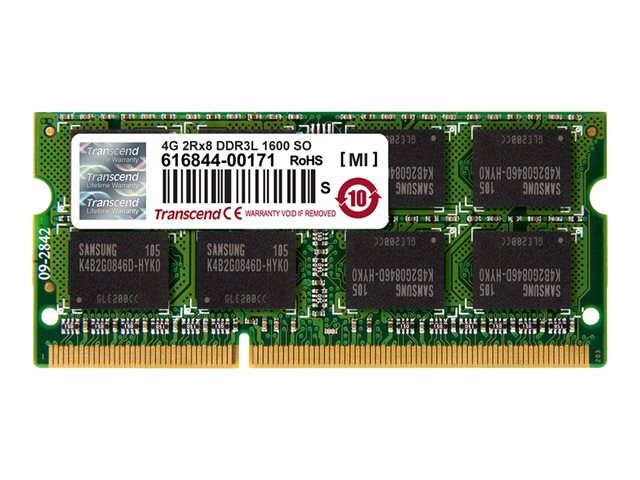 Transcend - DDR3L - module - 4 GB - SO-DIMM 204-pin - 1600 MHz / PC3L-12800 - unbuffered