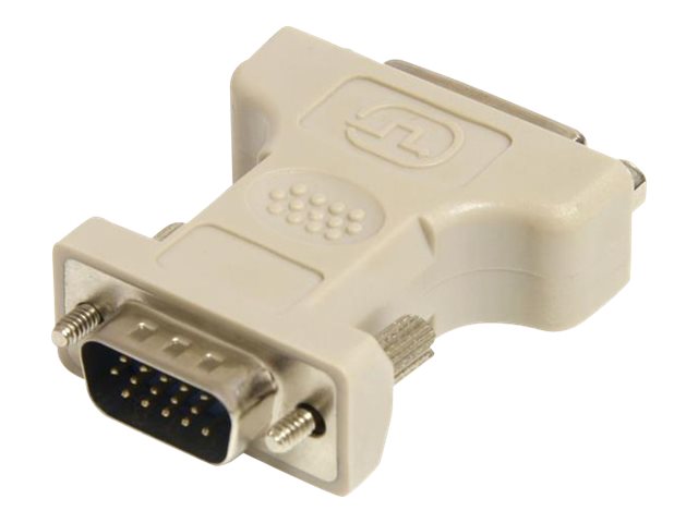 StarTech DVI to VGA Cable Adapter - F/M - DVI to VGA connector - DVI to VGA Converter - DVI to VGA Adapter (DVIVGAFM) - VGA adapter - DVI-I (F) to HD-15 (VGA) (M) - beige