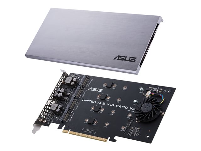ASUS HYPER M.2 X16 CARD V2 - Interface adapter - M.2 - Expansion Slot to M.2 - M.2 Card - PCIe 3.0 x16