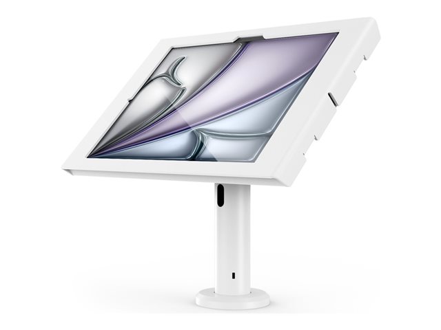 Compulocks iPad Air M2 13" (2024), Apex Enclosure Tilting Stand 8" - Mounting kit (stand, enclosure) - exposed front/back camera and sensors - for tablet - lockable - metal frame - white - screen size: 13" - wall-mountable - for Apple 13-inch iPad Air (M2