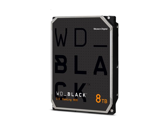 WD Black WD8002FZBX - Hard drive - 8 TB - gaming - internal - 3.5" - SATA 6Gb/s - 7200 rpm - buffer: 256 MB