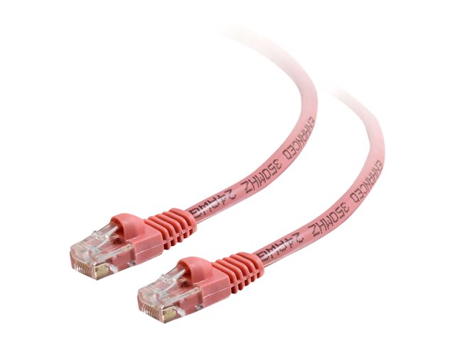 C2G Cat5e Booted Unshielded (UTP) Network Patch Cable - patch cable - 5 m - pink
