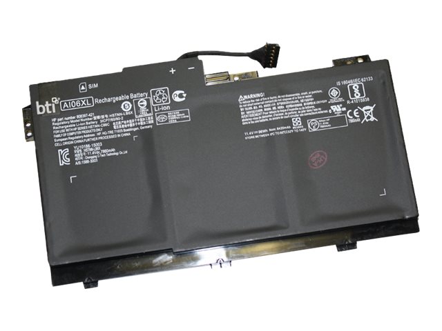 BTI 6C BATTERY HP ZBOOK 17 G3 OEM: 808397-421 808451-001