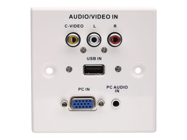 LINDY AV Multimedia Faceplate - faceplate