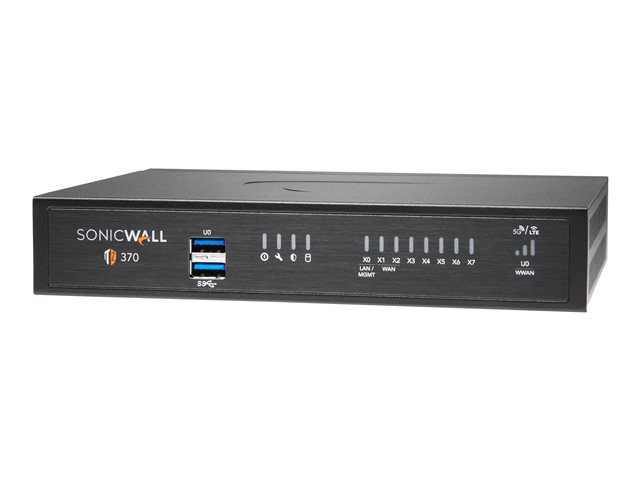 SonicWall TZ370 - Security appliance - GigE - NFR - desktop