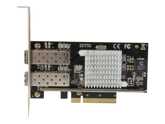 StarTech.com 10G Network Card - 2x 10G Open SFP+ Multimode LC Fiber Connector - Intel 82599 Chip - Gigabit Ethernet Card (PEX20000SFPI) - network adapter - PCIe 2.0 x8