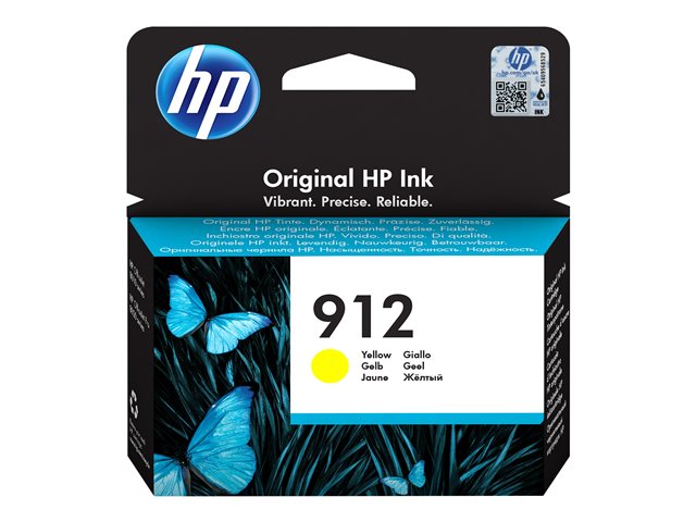 HP 912 - 2.93 ml - yellow - original - ink cartridge - for Officejet 80XX, Officejet Pro 80XX