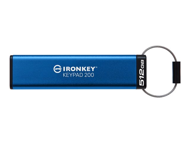 512GB IRONKEY KEYPAD200 AES-256 FIPS 140-3 LVL3 PENDINGENCRYPTE