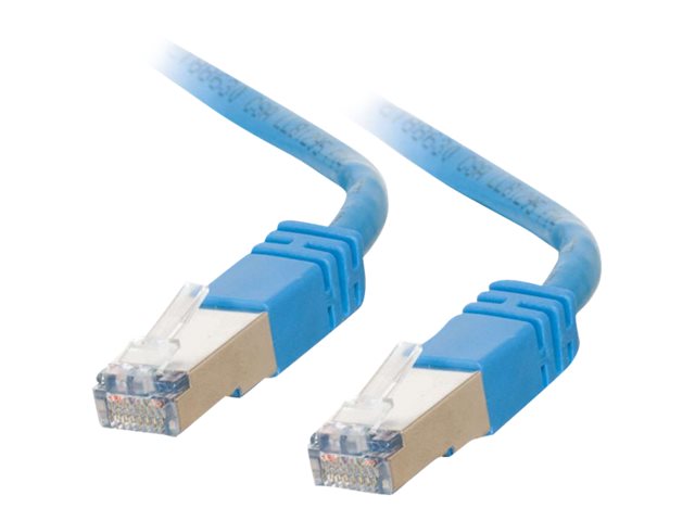 C2G Cat5e Booted Shielded (STP) Network Patch Cable - patch cable - 5 m - blue