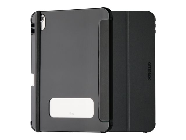 OtterBox React Folio Case for iPad 10th gen 2022, iPad 11th gen 2025 (A16), Shockproof, Drop proof, Ultra-Slim Protective Folio Case, Tested to Military Standard, Black, No Retail Packaging