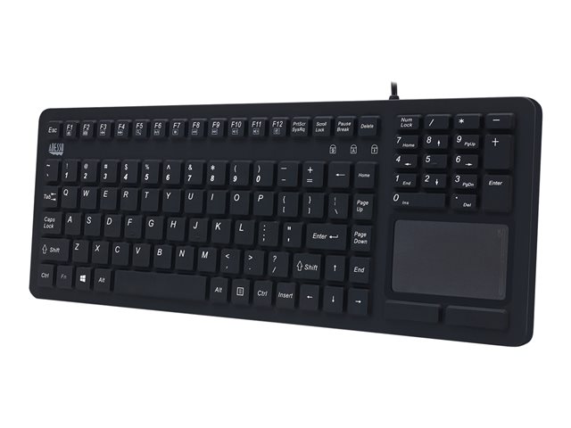 Adesso SlimTouch 270 - keyboard - with touchpad - US - black Input Device