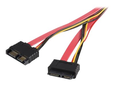 StarTech.com Slimline SATA Extension Cable - SATA extension cable - Serial ATA 150/300 - Slimline SATA (M) to Slimline SATA (F) - 1.7 ft - red - SLSATA20EXT - SATA extension cable - Serial ATA 150/300 - Slimline SATA (M) to Slimline SATA (F) - 50.8 cm - r
