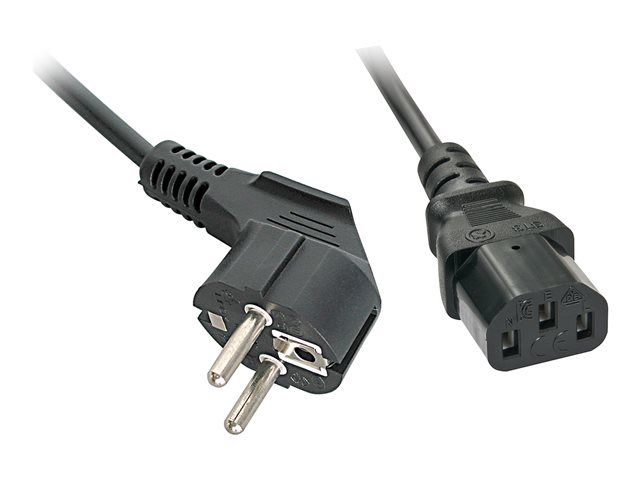 2M MAINS POWER CABLE SCHUKO 2 PIN TO IEC C13