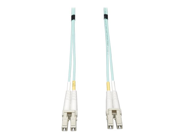 Eaton Tripp Lite Series 10Gb Duplex Multimode 50/125 OM3 LSZH Fiber Patch Cable (LC/LC) - Aqua, 0.5M (20-in.) - patch cable - 0.5 m - aqua