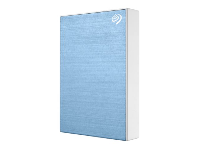 Seagate One Touch STKZ5000402 - Hard drive - 5 TB - external (portable) - USB 3.0 - light blue - with Seagate Rescue Data Recovery