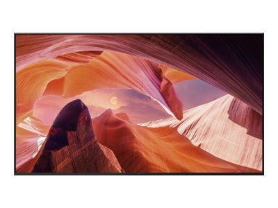 Sony Bravia Professional Displays FWD-85X80L - 85" Diagonal Class (84.6" viewable) - X80L Series LED-backlit LCD display - with TV tuner - digital signage - Smart TV - Google TV - 4K UHD (2160p) 3840 x 2160 - HDR - frame blinking, Direct LED - black