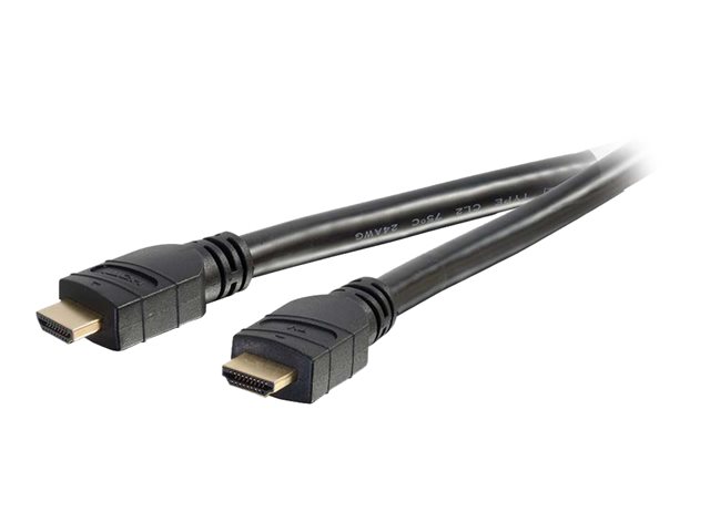 C2G 10m Active High Speed HDMI Cable In-Wall, CL3-Rated - HDMI cable - HDMI male to HDMI male - 10 m - double shielded - black