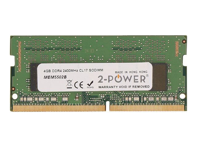 2-Power - DDR4 - 4 GB - SO-DIMM 260-pin - 2400 MHz / PC4-19200 - CL17 - 1.2 V - unbuffered - non-ECC