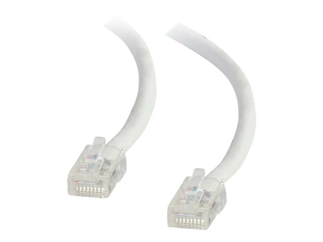 C2G Cat5e Non-Booted Unshielded (UTP) Network Patch Cable - Patch cable - RJ-45 (M) to RJ-45 (M) - 15 m - UTP - CAT 5e - stranded, uniboot - white