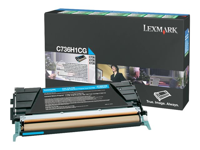 RETURN PROGRAM TONER CARTRIDGE CYAN 10K PGS F/C736/ X736/ X738
