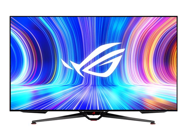 ASUS ROG Swift OLED PG48UQ - LED monitor - gaming - 47.5" - 3840 x 2160 4K @ 138 Hz - 450 cd/m² - 135000:1 - HDR10 - 4xHDMI, DisplayPort - speakers - black