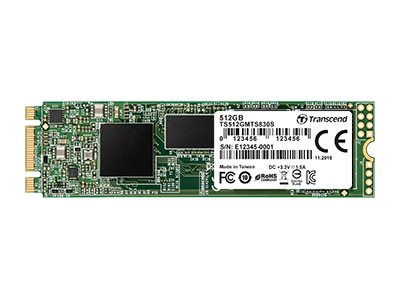 Transcend MTS830S - SSD - 512 GB - internal - M.2 2280 - SATA 6Gb/s