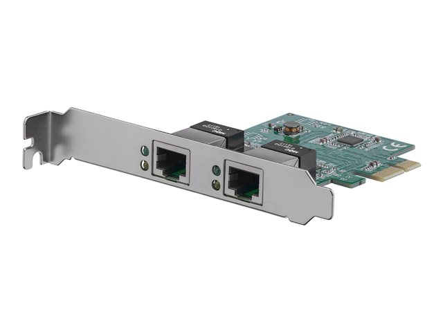 Startech Dual Port Gigabit PCI Express Server Network Adapter Card - 1 Gbps PCIe NIC - Dual Port Server Adapter - 2 Port Ethernet Card (ST1000SPEXD4) - Network adapter - PCI Express x1 low profile - Gigabit Ethernet x 2 - for P/N: ET91000SM10, ET91000SM20