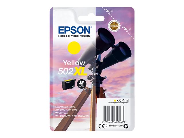 Epson 502XL - high capacity - yellow - original - ink cartridge
