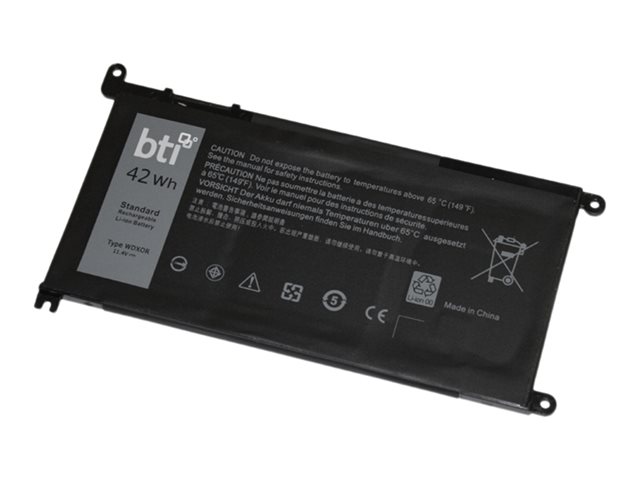 BTI WDX0R-BTI - laptop battery - Li-pol - 3684 mAh - 42 Wh