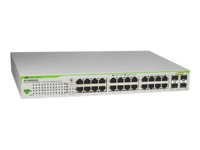 Allied Telesis AT GS950/24 WebSmart Switch - Switch - Managed - 24 x 10/100/1000 + 2 x SFP - desktop