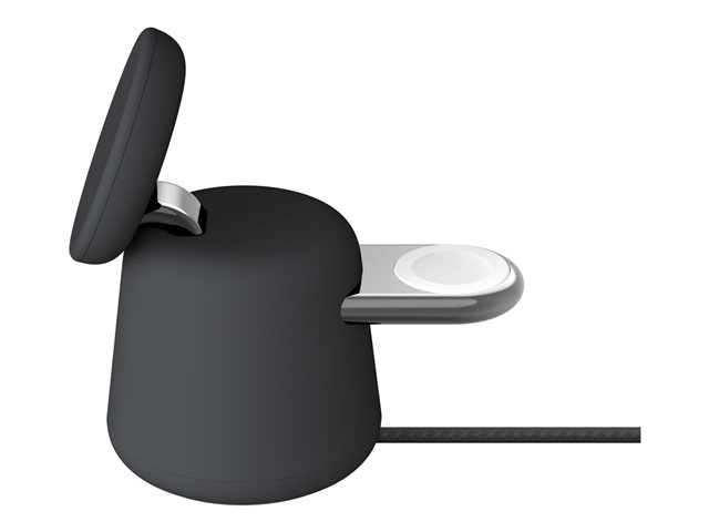Belkin BoostCharge Pro 2-in-1 wireless charging stand - with MagSafe - + AC power adapter - 15 Watt - MFI Certified