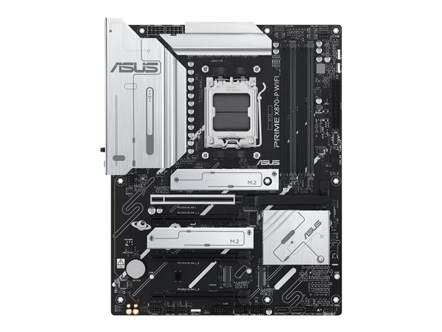 ASUS PRIME X870-P WIFI - Motherboard - ATX - Socket AM5 - AMD X870 Chipset - USB4, USB 3.2 Gen 2, USB-C 3.2 Gen2, USB 3.2 Gen 1 - Wi-Fi 7, Bluetooth, 2.5 Gigabit LAN - onboard graphics (CPU required) - HD Audio (8-channel)