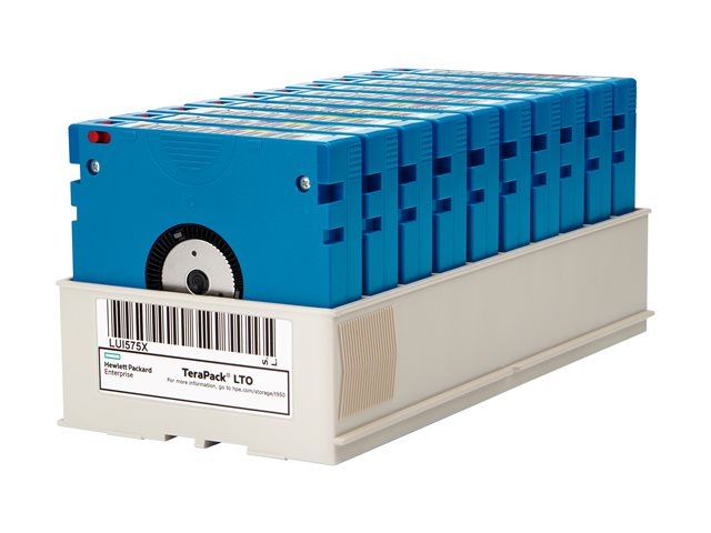 HPE Ultrium RW Data Cartridge - 10 x LTO Ultrium 9 - 18 TB / 45 TB - non custom labelled - light blue - for HPE T950/TFinity Full Height EDBA Sled, T950/TFinity Full Height Sled