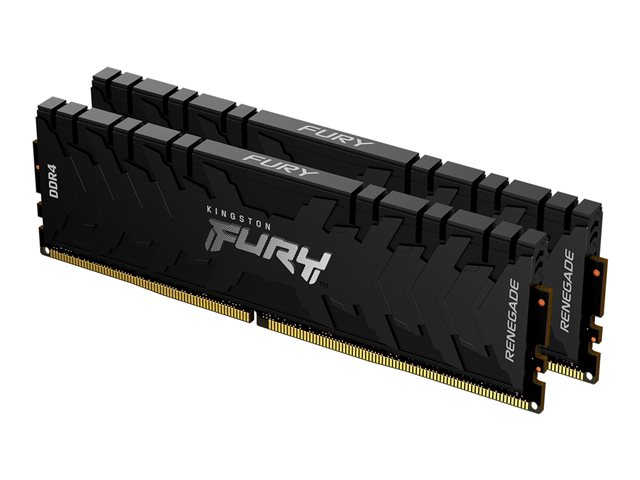 Kingston FURY Renegade - DDR4 - kit - 32 GB: 2 x 16 GB - DIMM 288-pin - 3200 MHz / PC4-25600 - CL16 - 1.35 V - unbuffered - non-ECC - black