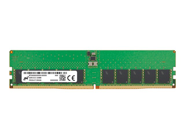 Micron - DDR5 - module - 32 GB - DIMM 288-pin - 5600 MHz / PC5-44800 - CL46 - 1.1 V - unbuffered - ECC