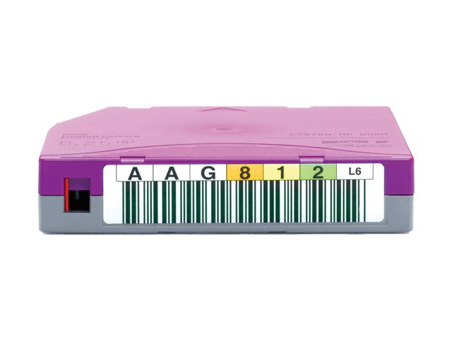 HPE Ultrium WORM Custom Labeled Data Cartridge - LTO Ultrium WORM 6 x 20 - 2.5 TB - storage media