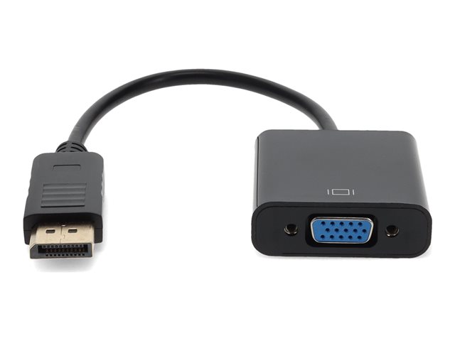 AddOn DisplayPort to VGA Adapter Cable - Video converter - DisplayPort - VGA - black (pack of 5) - for Lenovo ThinkCentre M60, M70q Gen 2, M720, M80, M90, ThinkEdge SE30, SE50, V50t Gen 2 13