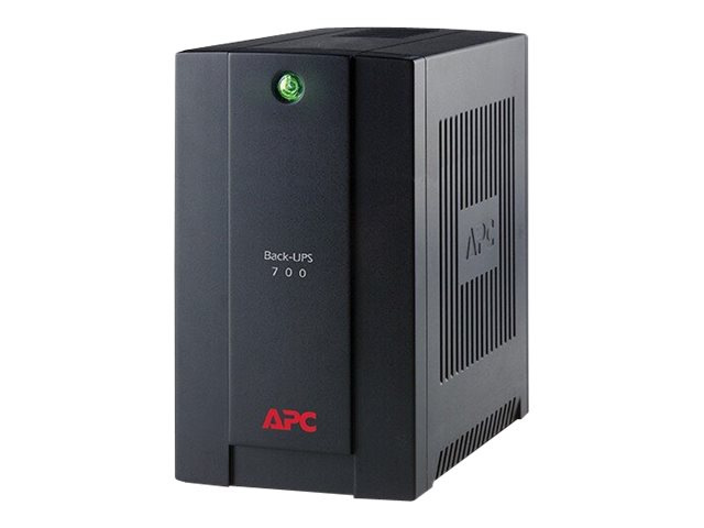 APC Back-UPS 700VA - UPS - AC 230 V - 390 Watt - 700 VA - USB - output connectors: 3 - black