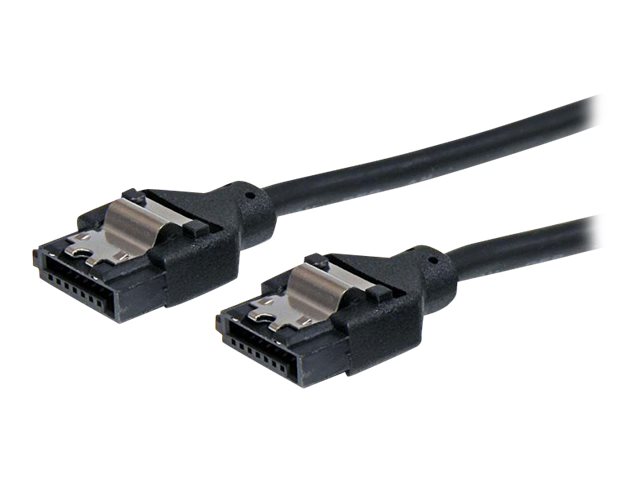 StarTech.com 6in Latching Round SATA Cable - 6 SATA Cable - 6 round SATA Cable - 6 latching SATA Cable (LSATARND6) - SATA cable - 15.2 cm